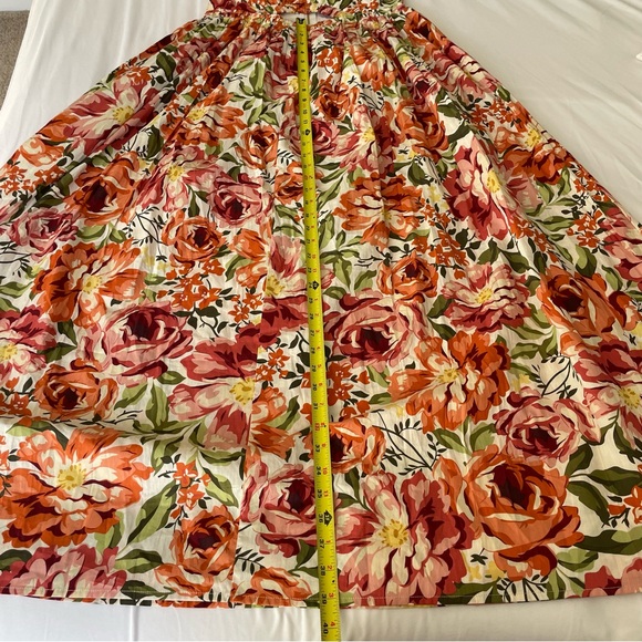NWT Petal & Pup Seven Wonders Madeira Orange Floral Cutout Maxi Dress - Picture 17 of 17